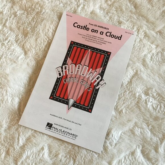 5/$25 'Castle On A Cloud' Broadway Hit Vocal Arrangement Music Sheets - Picture 2 of 4